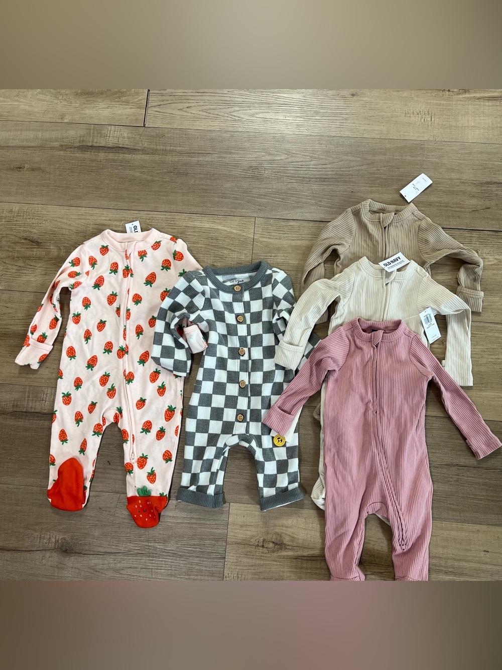 NWT Lot of Infant Old Navy and Cat & Jack Footies